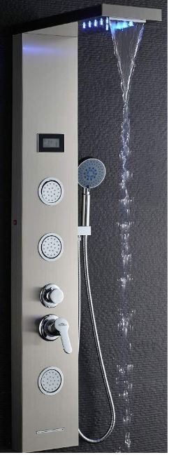 colonne de douche hydromassante LED Auralum