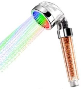 pommeau de douche filtrant LED température