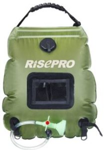sac de douche solaire portable camping randonnée Risepro